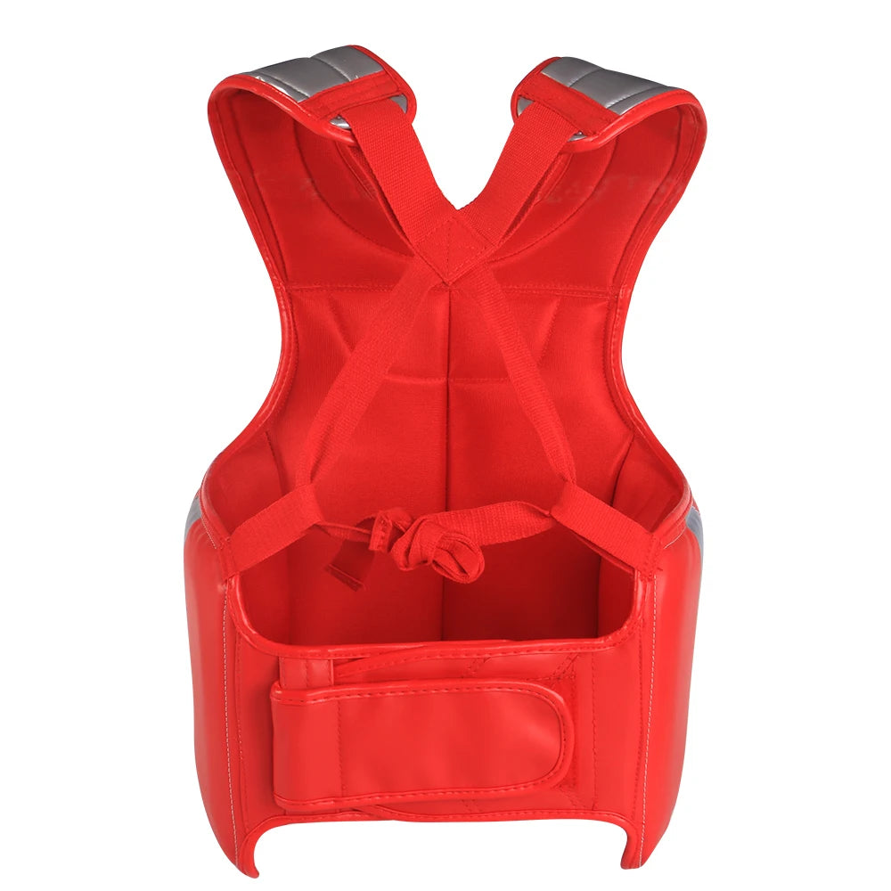 Wesing Boxing Chest Guard for Men Women Kids Boxing Chest Protector Sanda Kickboxing MMA Muay Thai Black Boxing Chest Guard Body