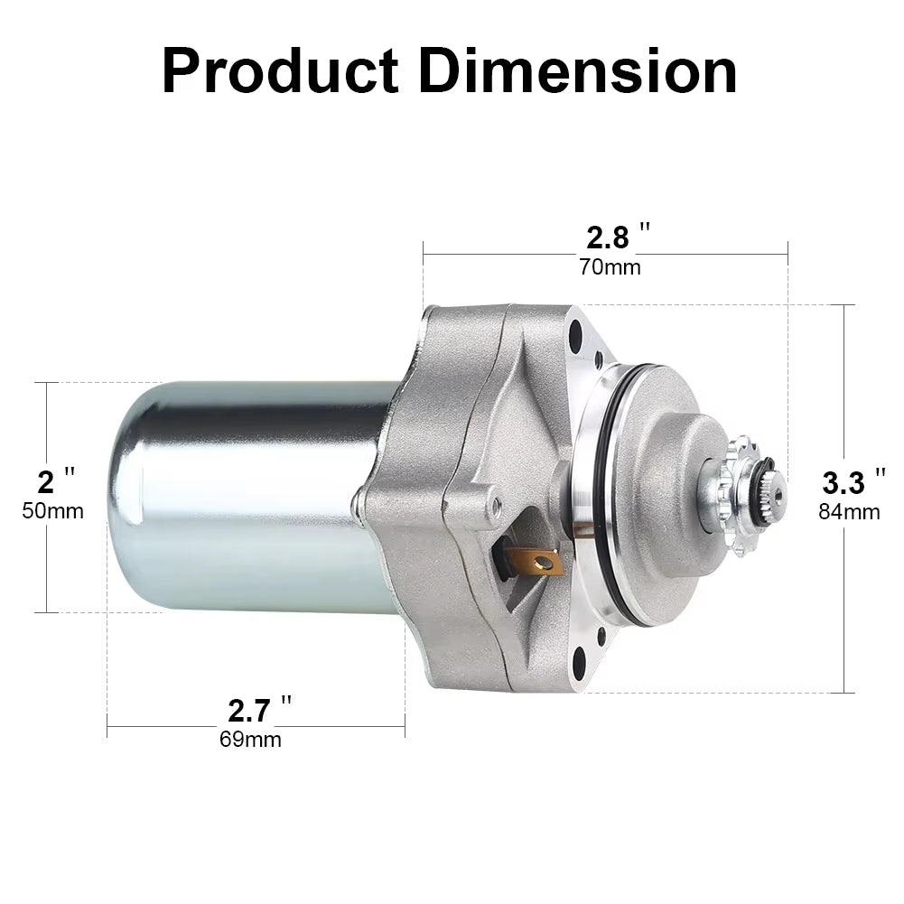 For Tao Tao 50Cc 70Cc 90Cc 110Cc 125Cc Motorcycle Starter Motor Electric Starter 12V 4 Wheelers ATV Motor Starter Accessories